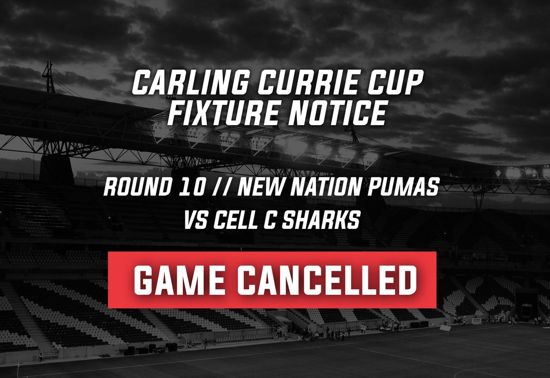 New Nation Pumas v Cell C Sharks match cancelled