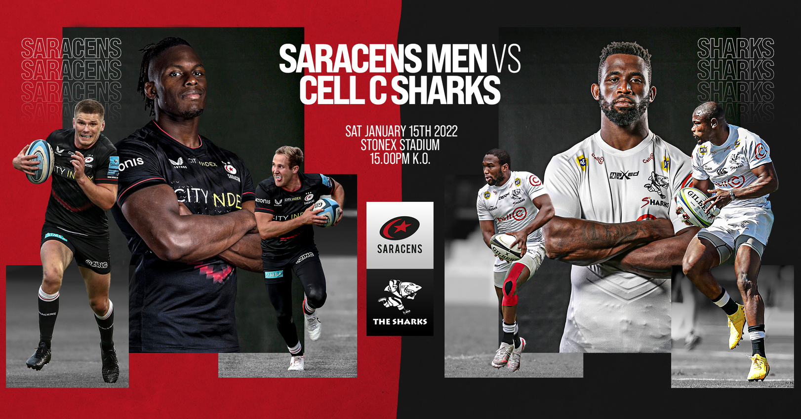 THE CELL C SHARKS TO PLAY SARACENS IN LONDON