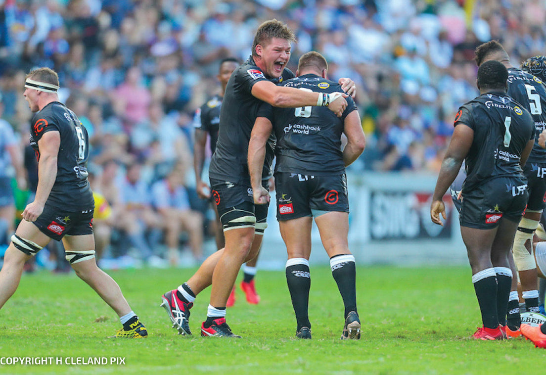 Cell C Sharks celebrating their win against the DHL Stormers
