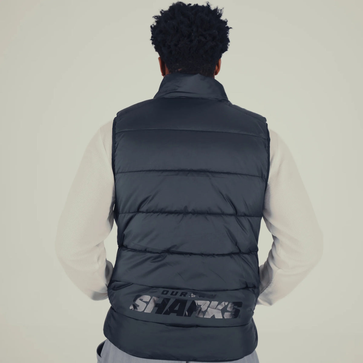 Sharks Mens Reebok Players Travel Gilet