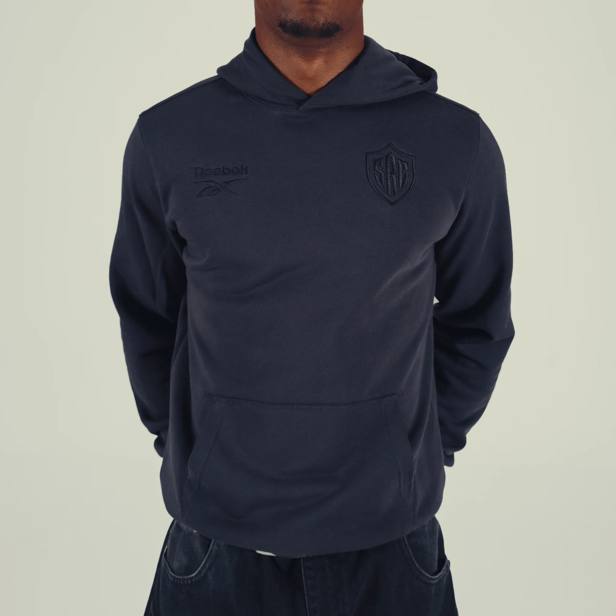 Sharks Mens Reebok Players Cotton Loopback Hoody