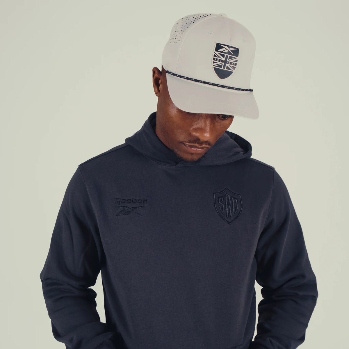 Sharks Mens Reebok Players Cotton Loopback Hoody