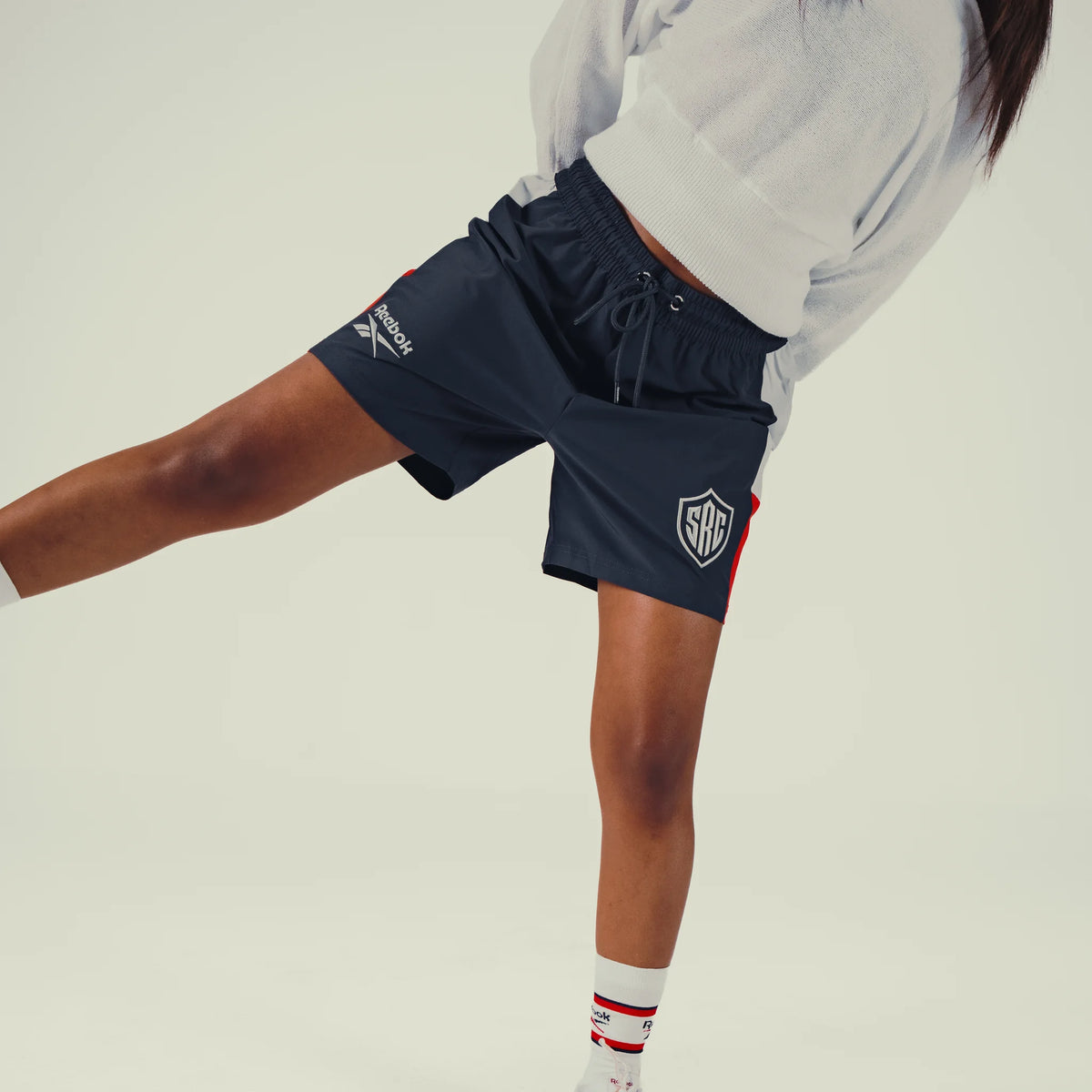 Sharks Womens Reebok Players Travel Shorts