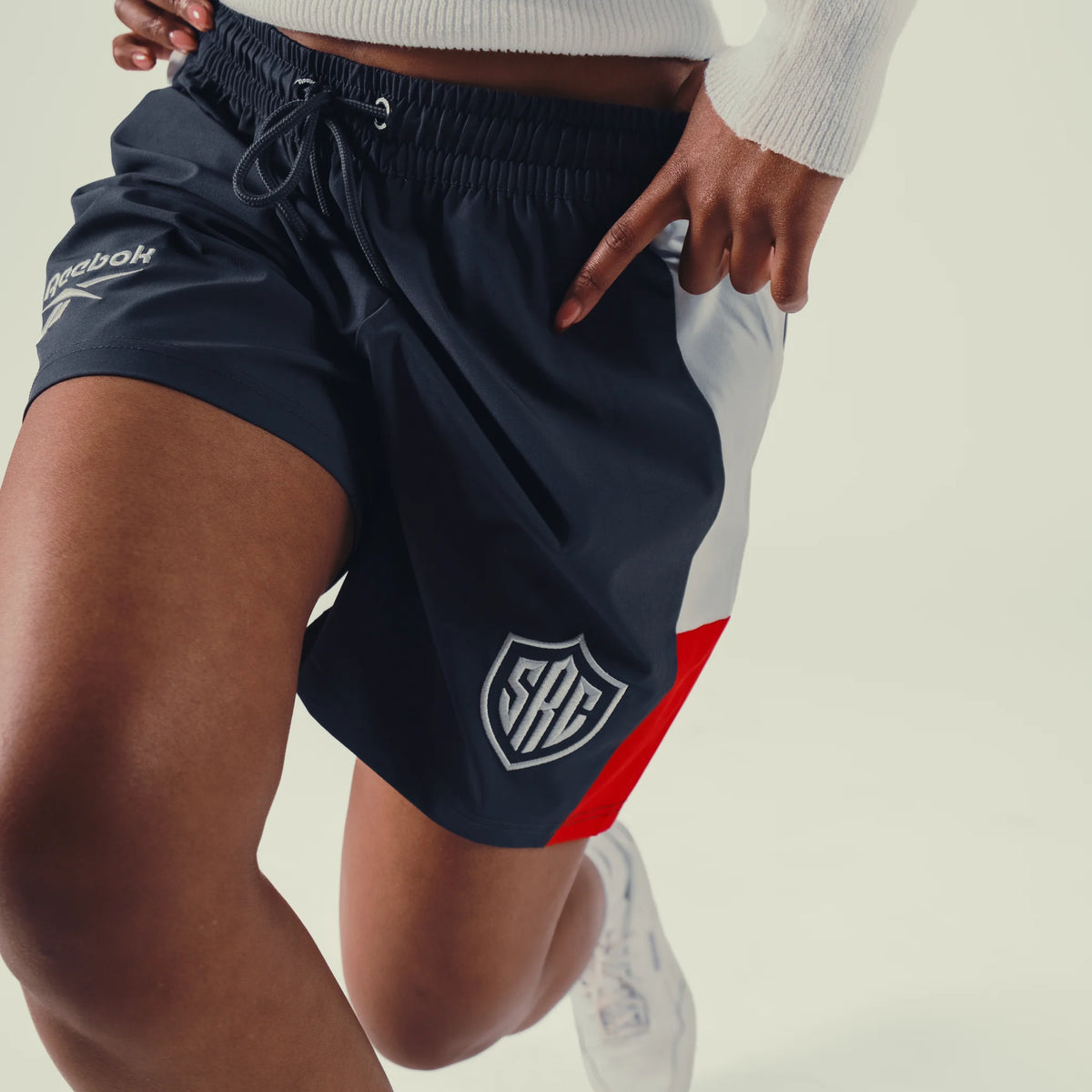 Sharks Womens Reebok Players Travel Shorts