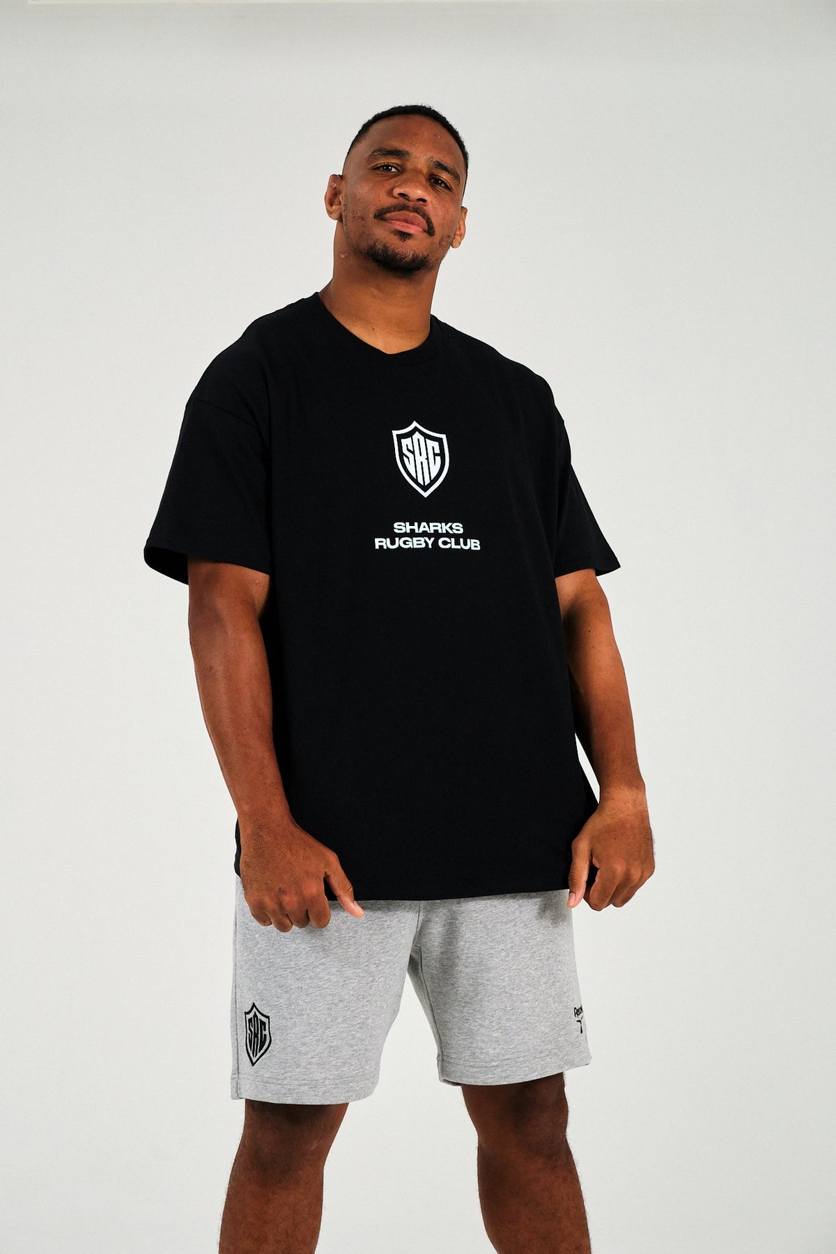 Sharks Reebok Black White Forever Tee - Black