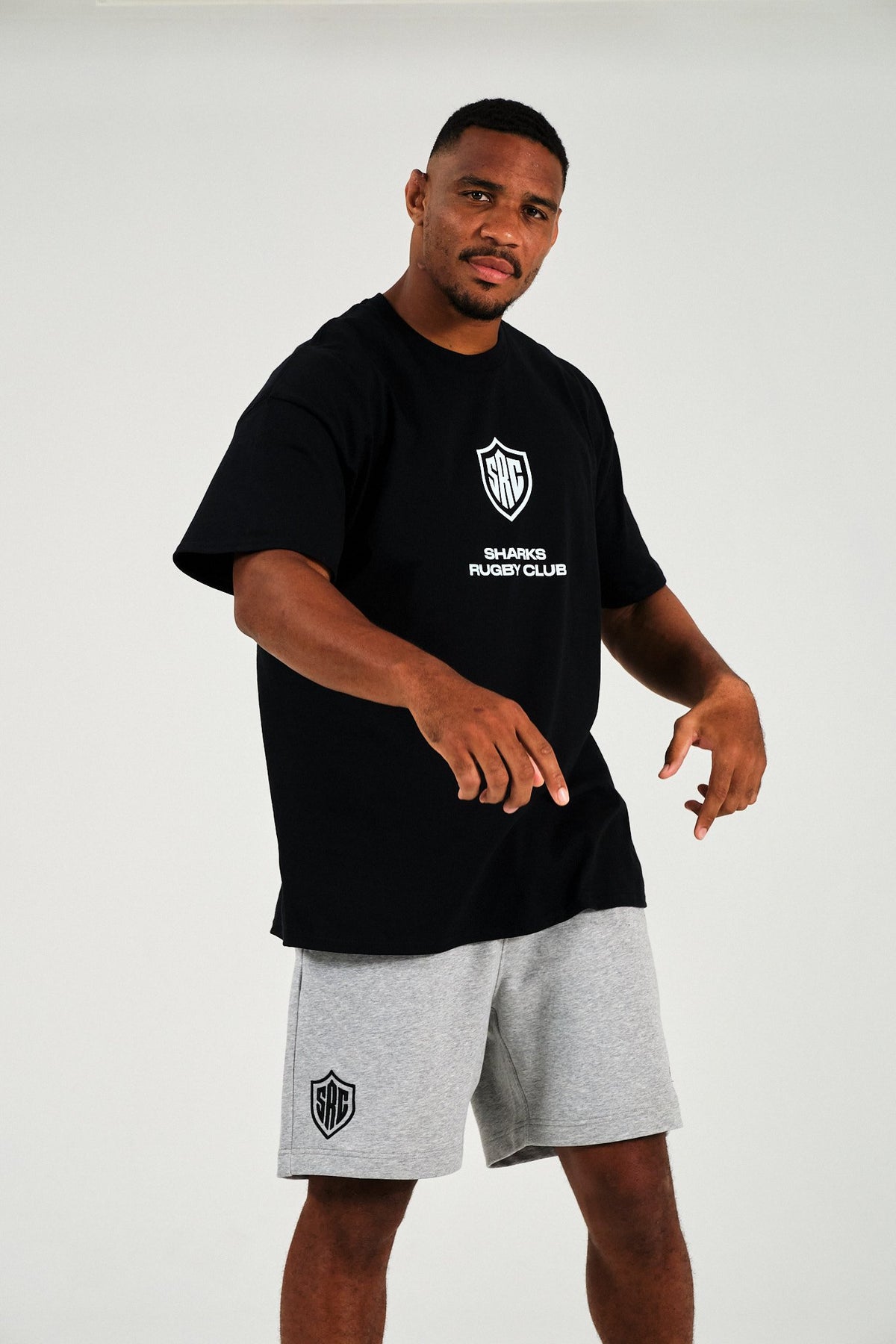 Sharks Reebok Black White Forever Tee - Black