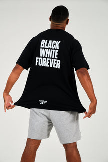 Sharks Reebok Black White Forever Tee - Black