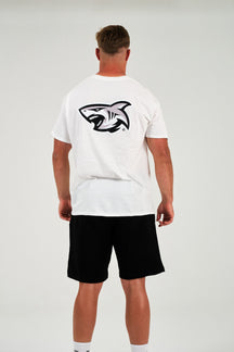 Sharks-Mens Mascot Tee-White