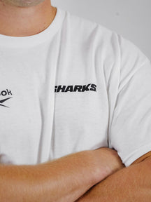 Sharks-Mens Mascot Tee-White