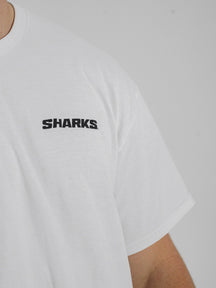 Sharks-Mens Mascot Tee-White