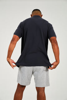 Sharks-Mens Polo Embroidery-Charcoal