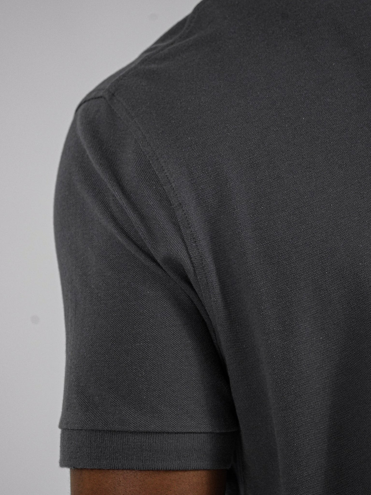 Sharks-Mens Polo Embroidery-Charcoal