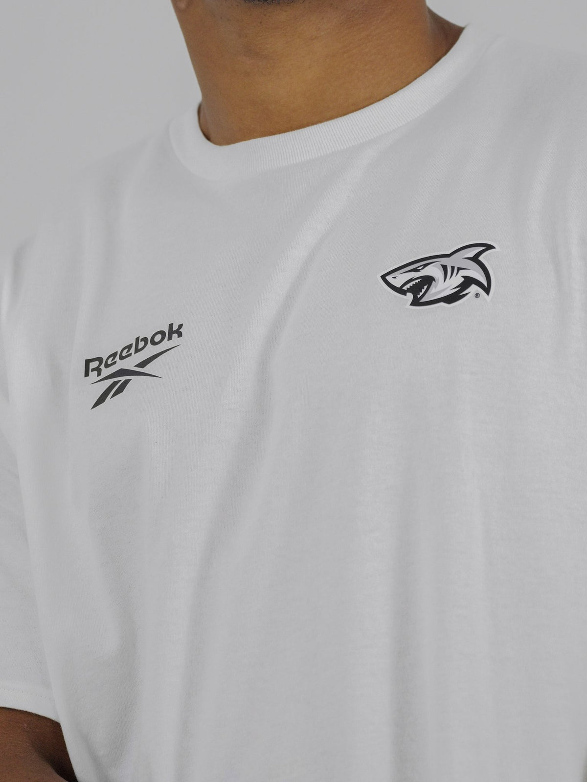 Sharks-Mens Print Tee-White