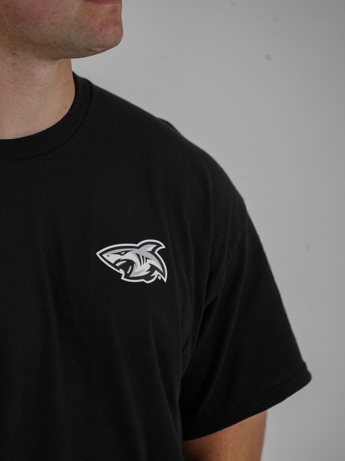 Sharks-Mens Tee Print-Black