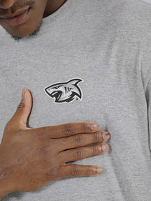 Sharks-Mens Tee Print-Sport Grey