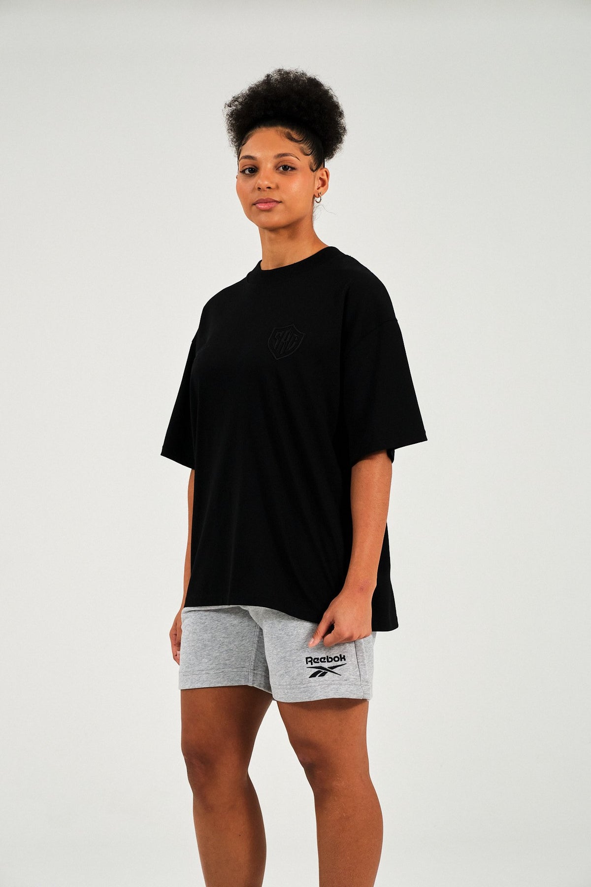 Sharks Reebok Black Tee