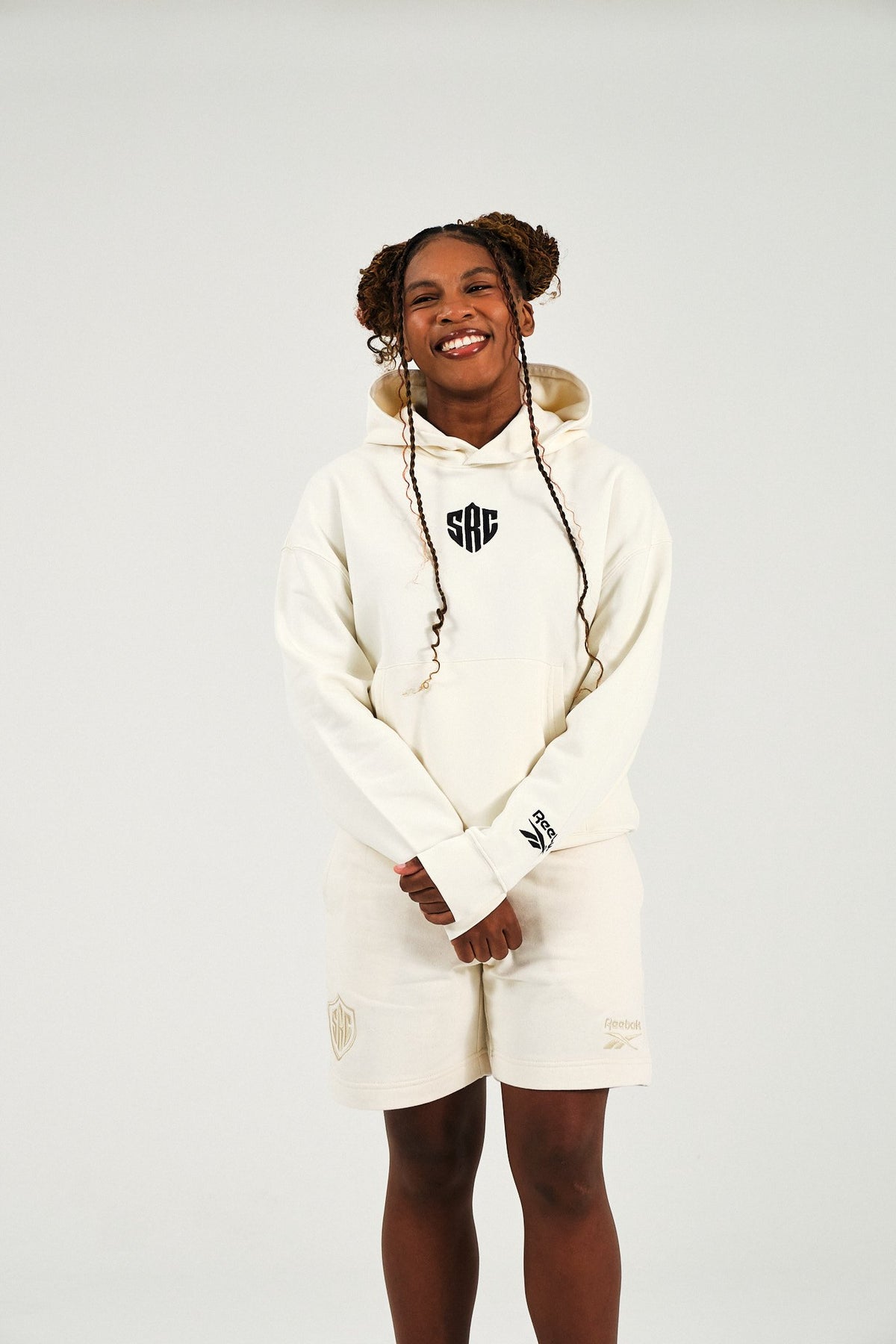 Sharks Reebok Cream Hoody
