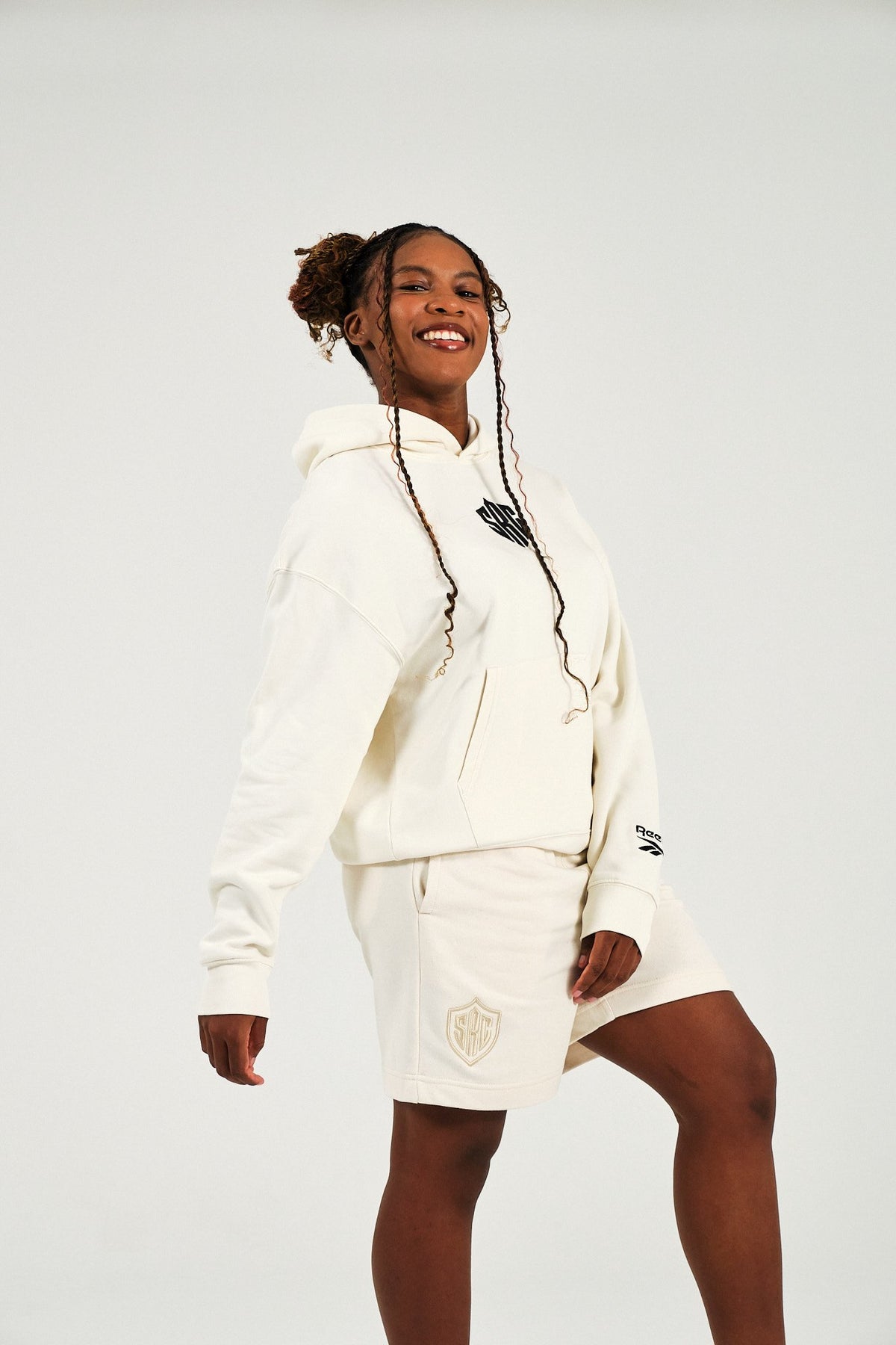 Sharks Reebok Cream Hoody