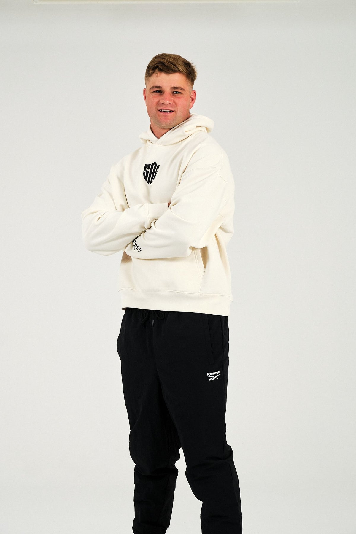 Sharks Reebok Cream Hoody