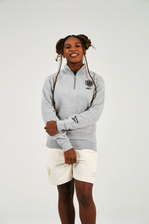 Sharks Reebok Heather Grey Quarter Zip