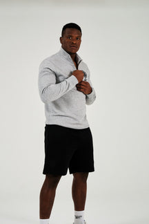 Sharks Reebok Heather Grey Quarter Zip