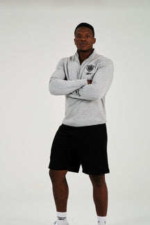 Sharks Reebok Heather Grey Quarter Zip