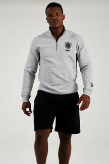Sharks Reebok Heather Grey Quarter Zip