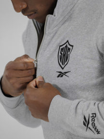 Sharks Reebok Heather Grey Quarter Zip