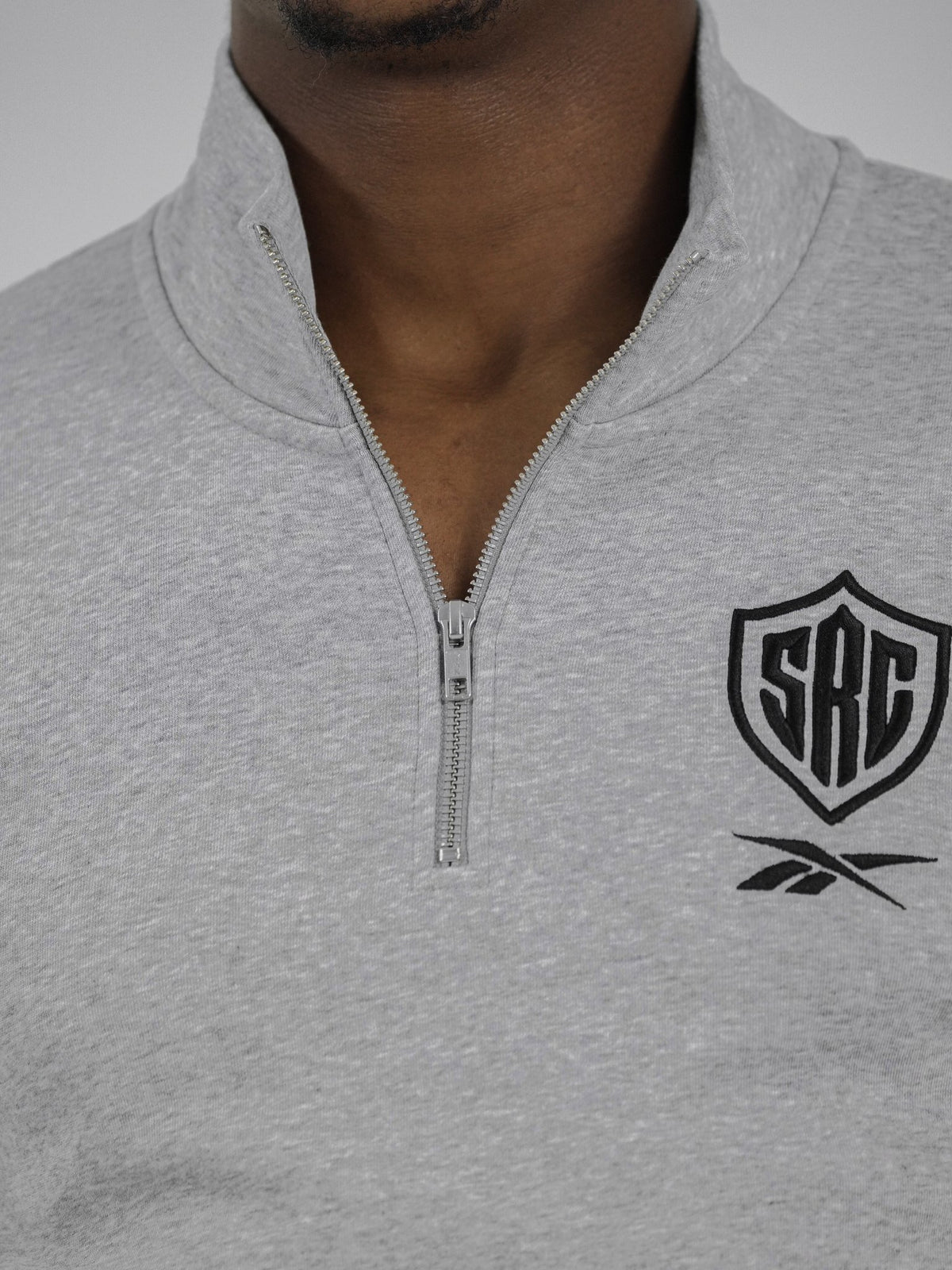 Sharks Reebok Heather Grey Quarter Zip