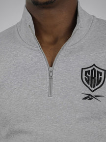 Sharks Reebok Heather Grey Quarter Zip