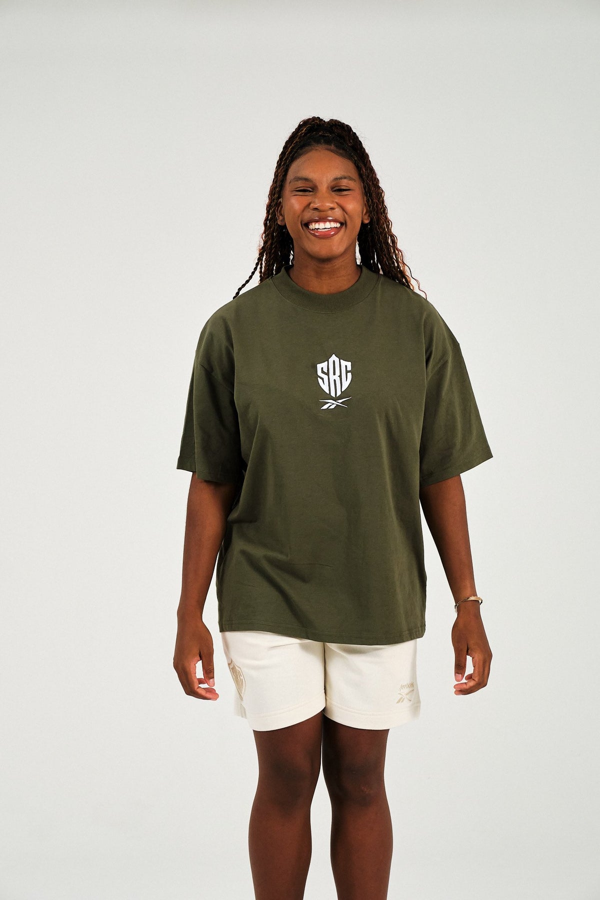 Sharks Reebok Khaki Tee