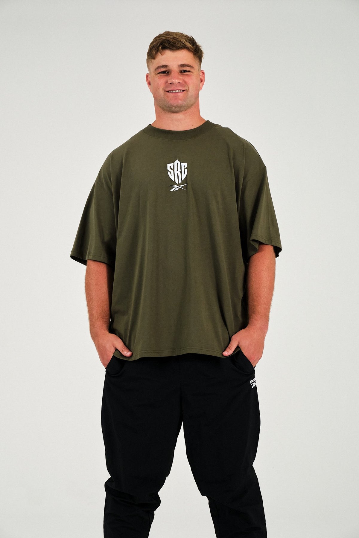 Sharks Reebok Khaki Tee
