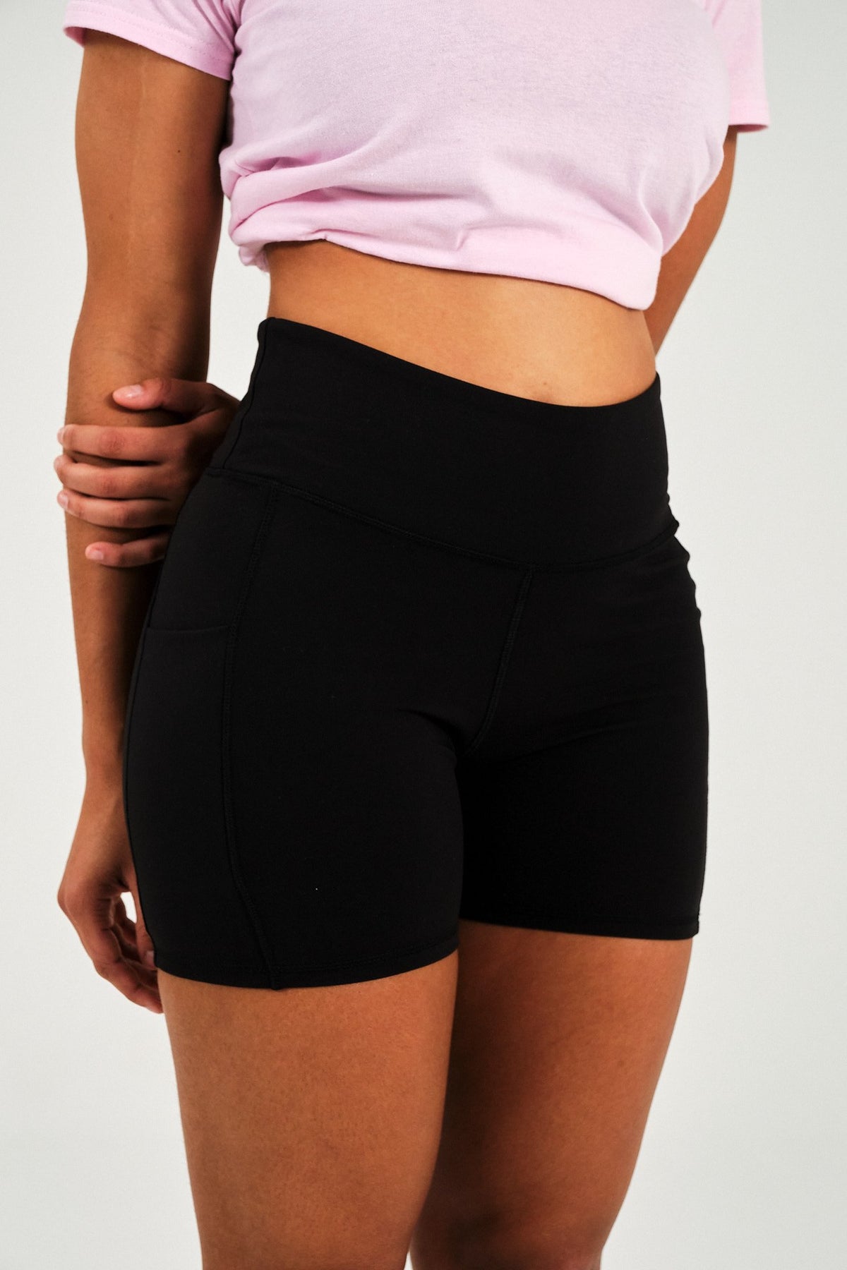 Sharks-Women Gym Shorts Print-Black