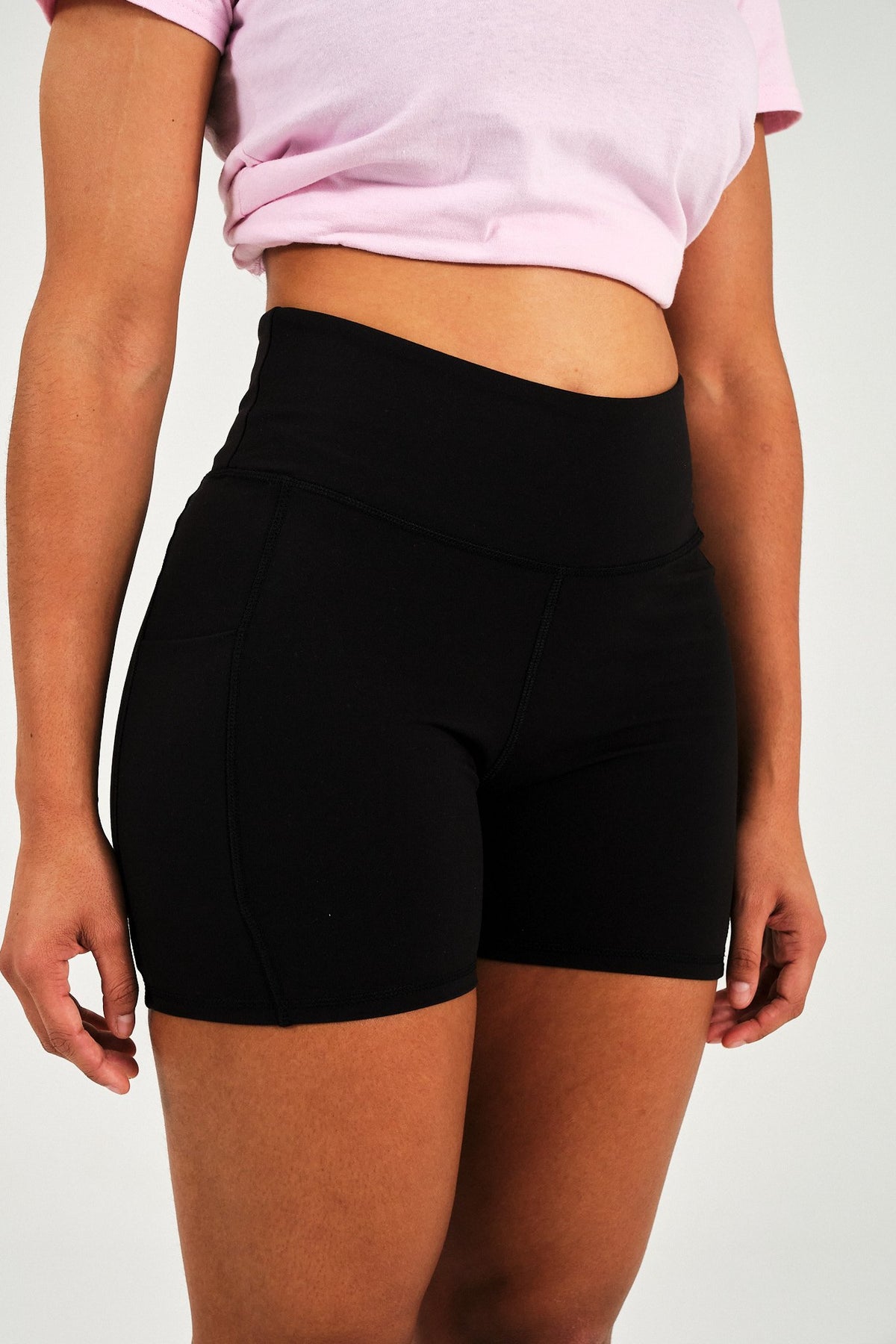 Sharks-Women Gym Shorts Print-Black