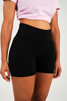 Sharks-Women Gym Shorts Print-Black
