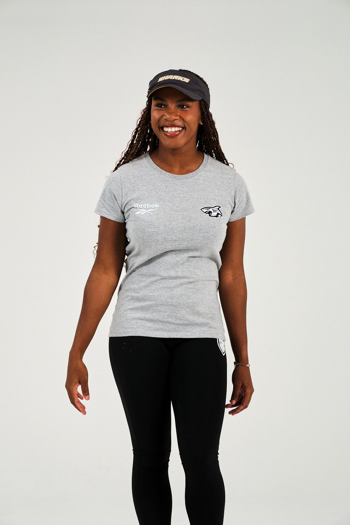 Sharks-Womens Tee Print-Grey