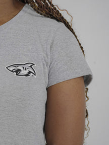 Sharks-Womens Tee Print-Grey