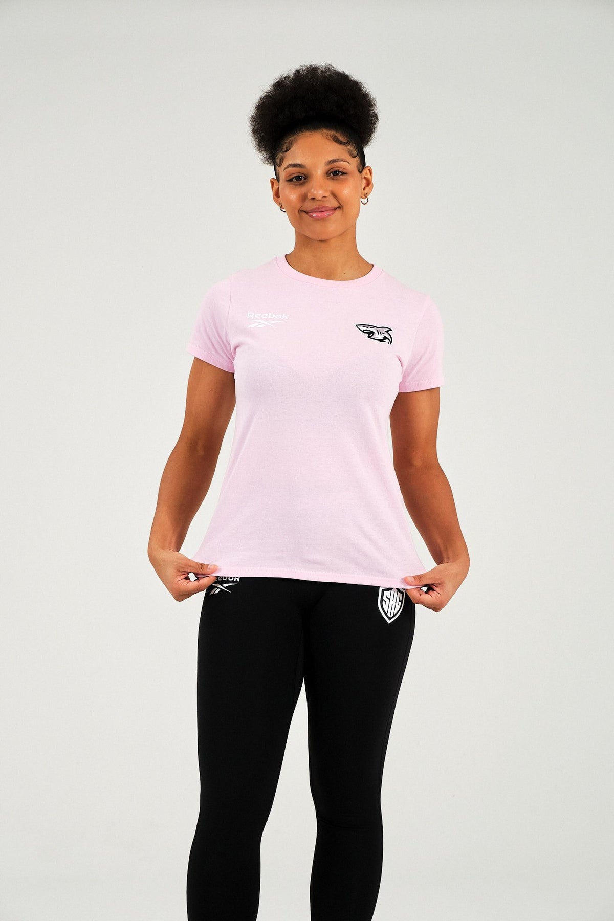 Sharks-Womens Tee Print-Pink